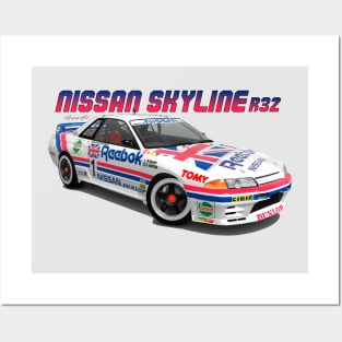 Nissan Skyline GT-R R32 Posters and Art